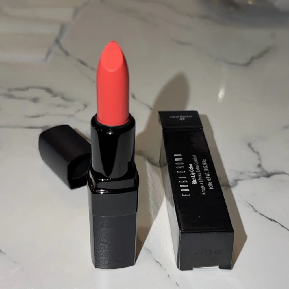 Bobbi Brown Coral nectar rich Lip Color lipstick full size
